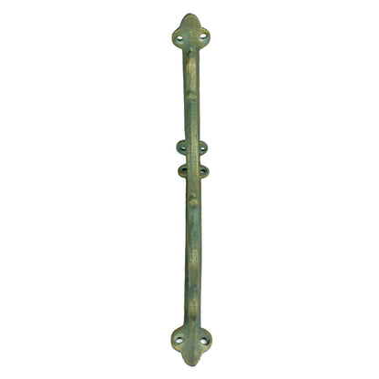 2 Mermaid Scrolls Shelf Brackets Verdigris Cast Iron Nautical Decor Green 9 inch