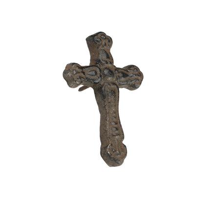 Rustic Cast Iron Cross Nails Tacks 3 x 2 inch With 1 inch Nail (Pack of 12)
