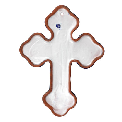 Talavera Wall Cross Colorful Mexican Decor Unique Hand-Painted Finish 11 inch