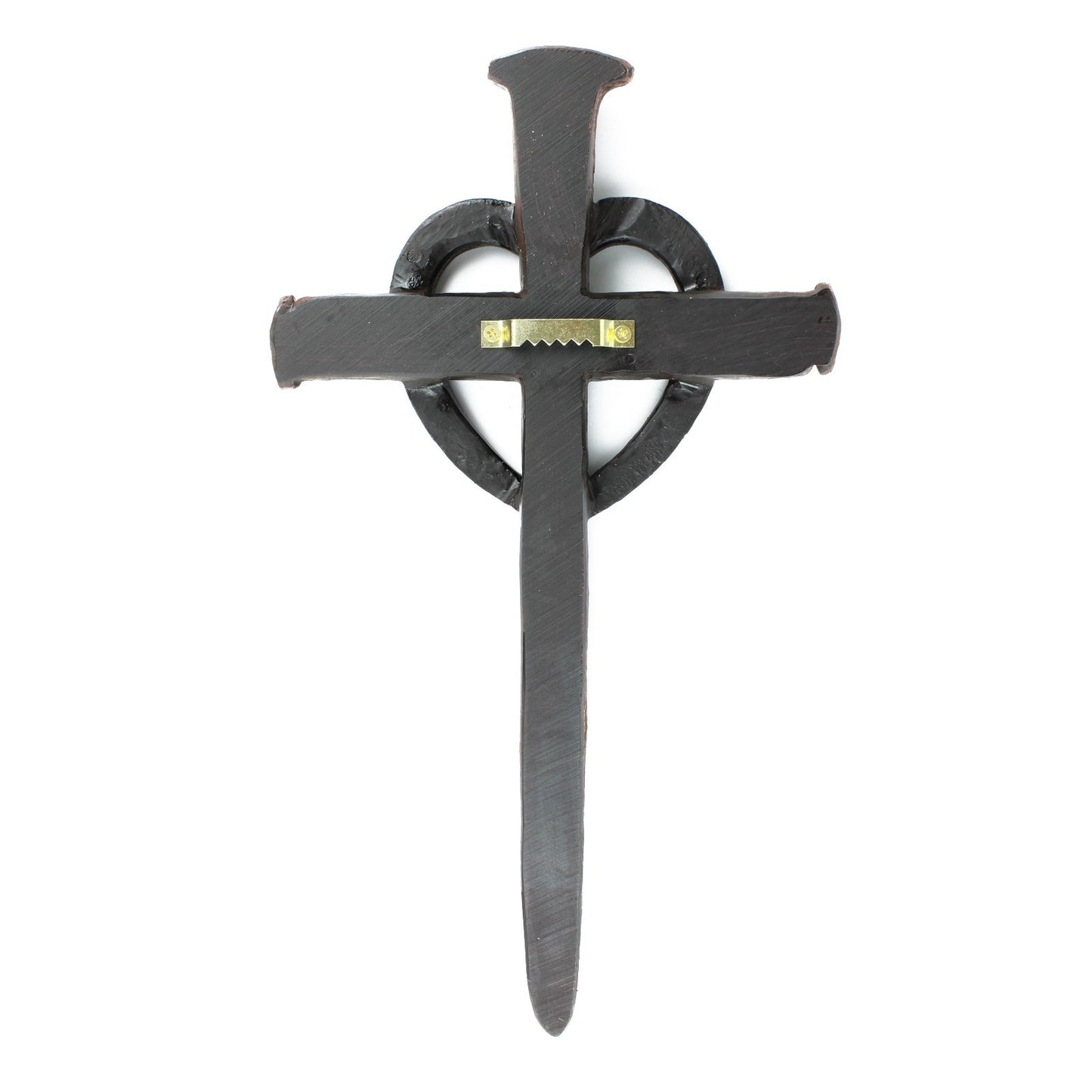 Horseshoe Heart Nails Wall Cross Rustic Western Religious Decor 12 1/4 inch