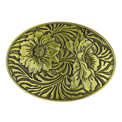 Sunflowers Western Cowgirl Belt Buckle Antique Bronze Finish For 1.5 inch Belts