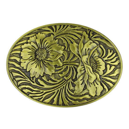 Sunflowers Western Cowgirl Belt Buckle Antique Bronze Finish For 1.5 inch Belts