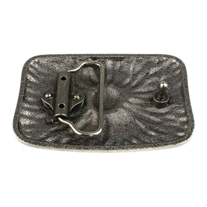 Sunflower Western Cowgirl Belt Buckle Antique Silver Finish Fits 1.5 inch Belts