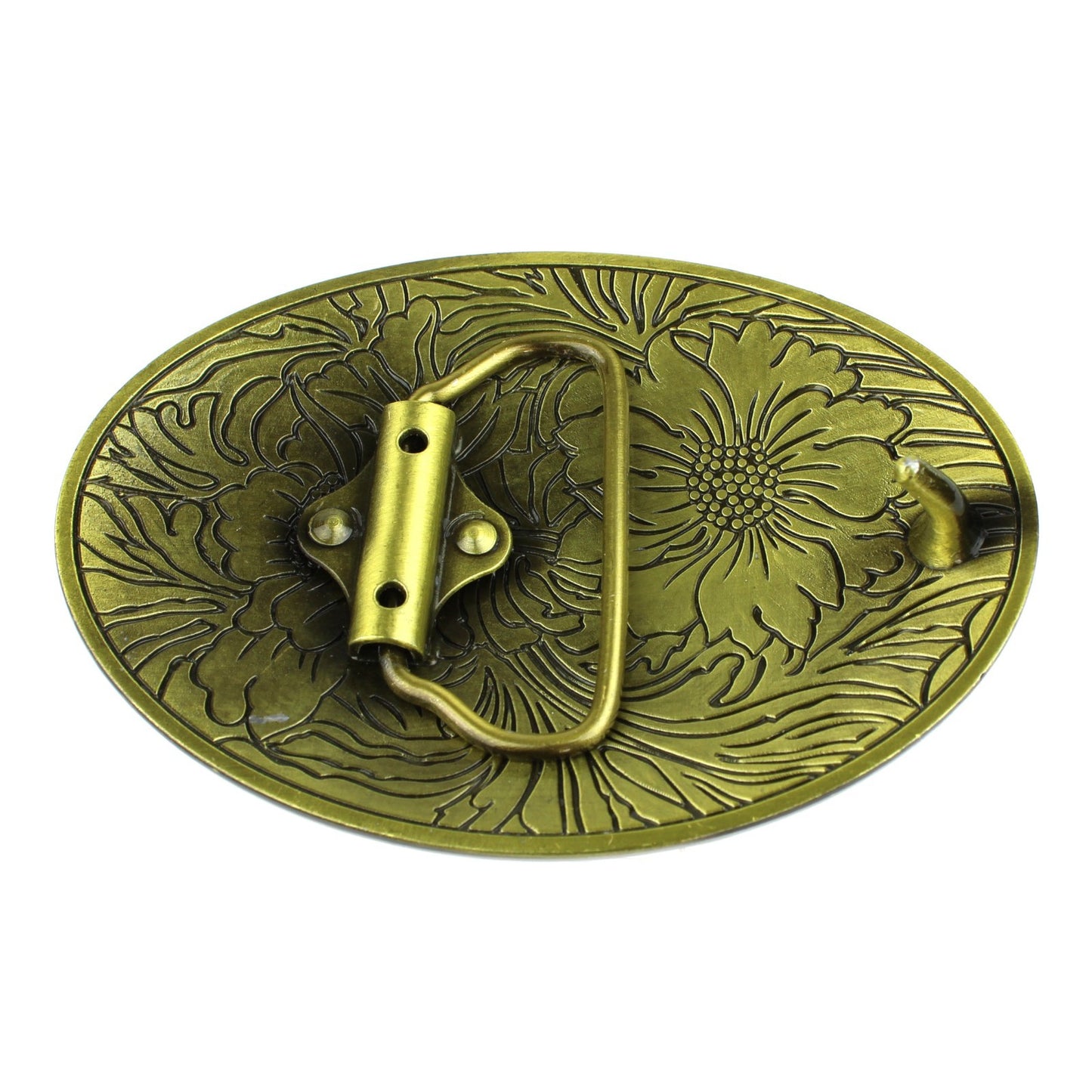 Sunflowers Western Cowgirl Belt Buckle Antique Bronze Finish For 1.5 inch Belts
