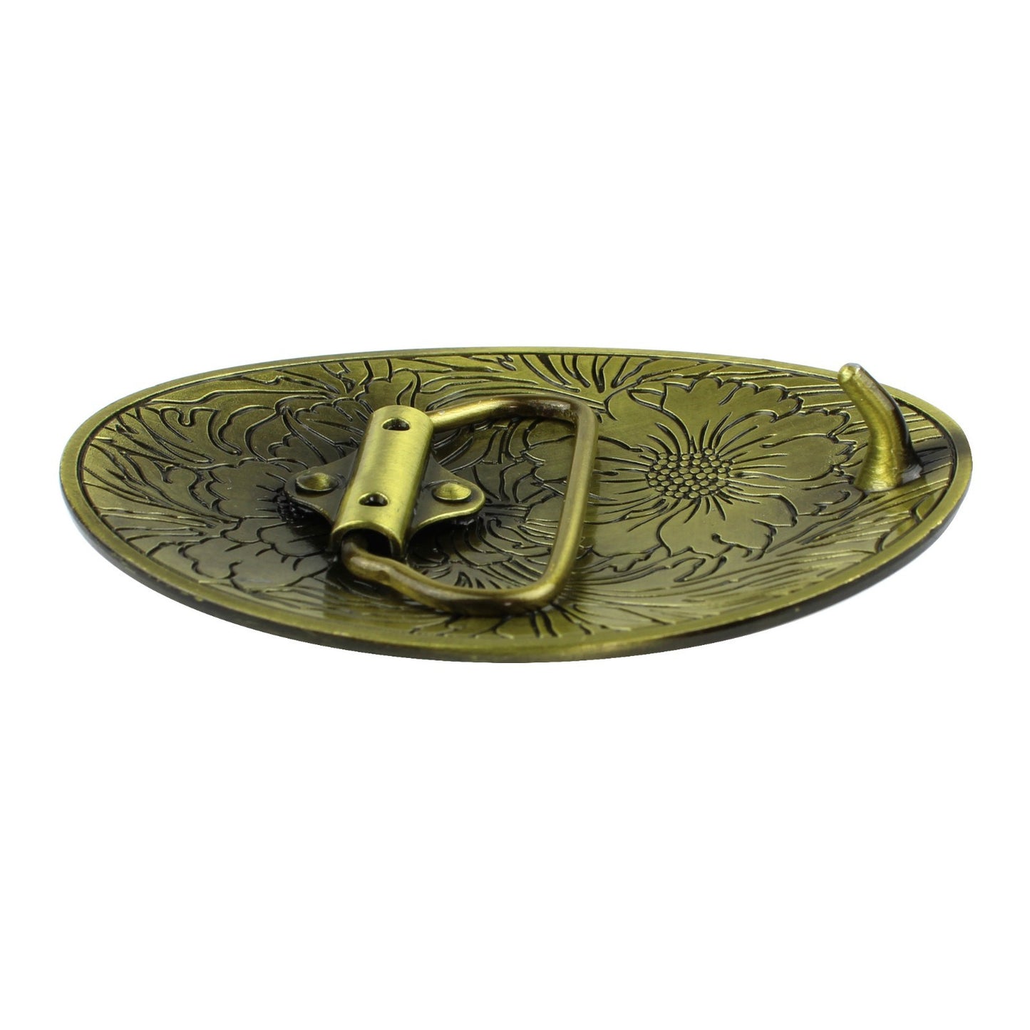 Sunflowers Western Cowgirl Belt Buckle Antique Bronze Finish For 1.5 inch Belts
