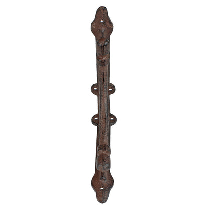 2 Rustic Cast Iron Shelf Brackets Antique Style Corner Brace 6.5 x 6.5 inch