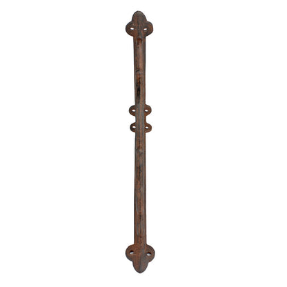 2 Rustic Cast Iron Ship's Helm Wheel Shelf Brackets Corner Brace 9 x 6 5/8 inch