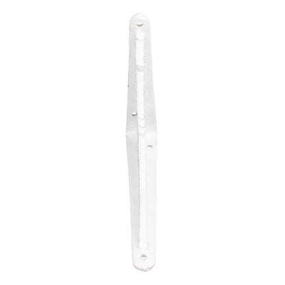 2 Small Cast Iron Lattice Shelf Brackets Distressed Rustic White 5 x 4 inch