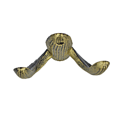 Cast Iron Cactus Double Wall Hook Rustic Gold Southwest Coat Towel Purse Hanger