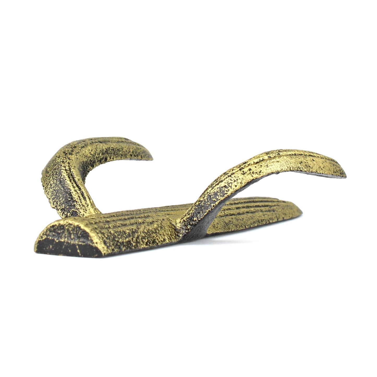 Cast Iron Cactus Double Wall Hook Rustic Gold Southwest Coat Towel Purse Hanger
