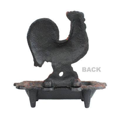 Rooster Soap Dish Cast Iron Country Bathroom Decor Rustic Antique Copper