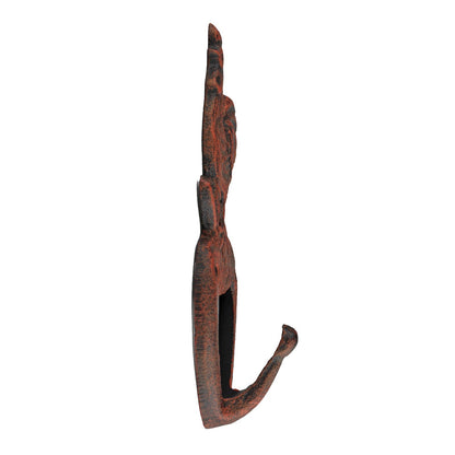 Rooster Wall Hook Cast Iron Key Towel Coat Purse Leash Hanger Rustic Copper 6 in