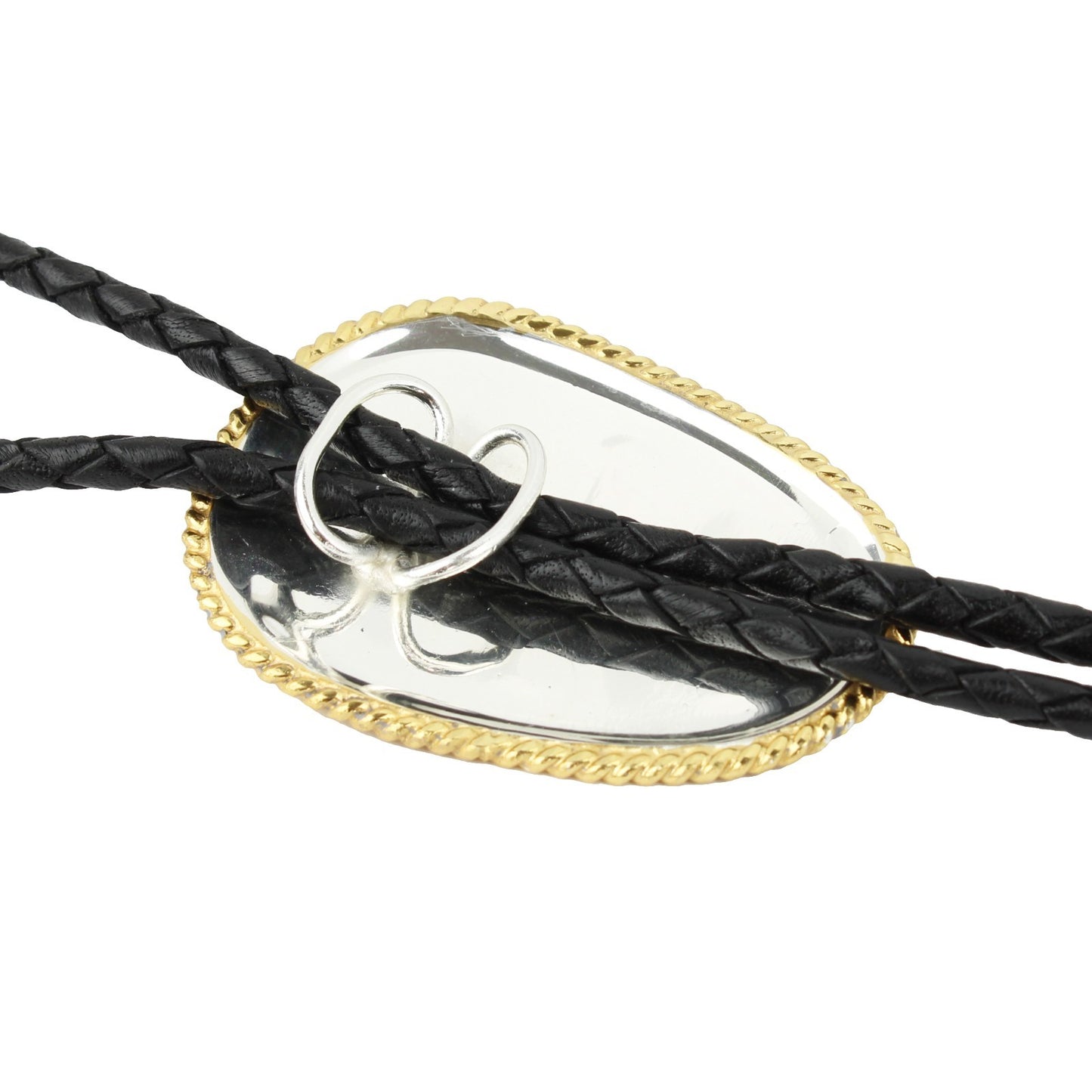 Western Cowboy Bolo Tie Eagle Abalone German Silver Etched Pendant 36 inch Cord