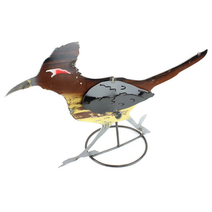 Recycled Metal Roadrunner Figurine Southwestern Yard Art Garden Decor 24 x 13 in