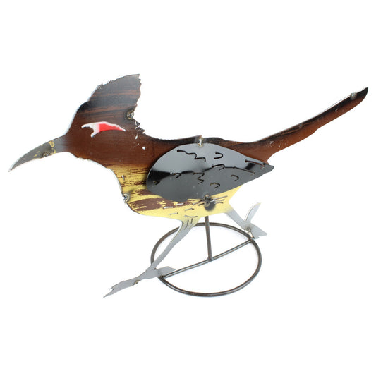 Recycled Metal Roadrunner Figurine Southwestern Yard Art Garden Decor 24 x 13 in