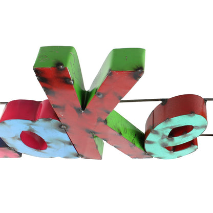 Lake Life Recycled Metal Sign Colorful Retro Style Wall Decor 37 x 11 inch