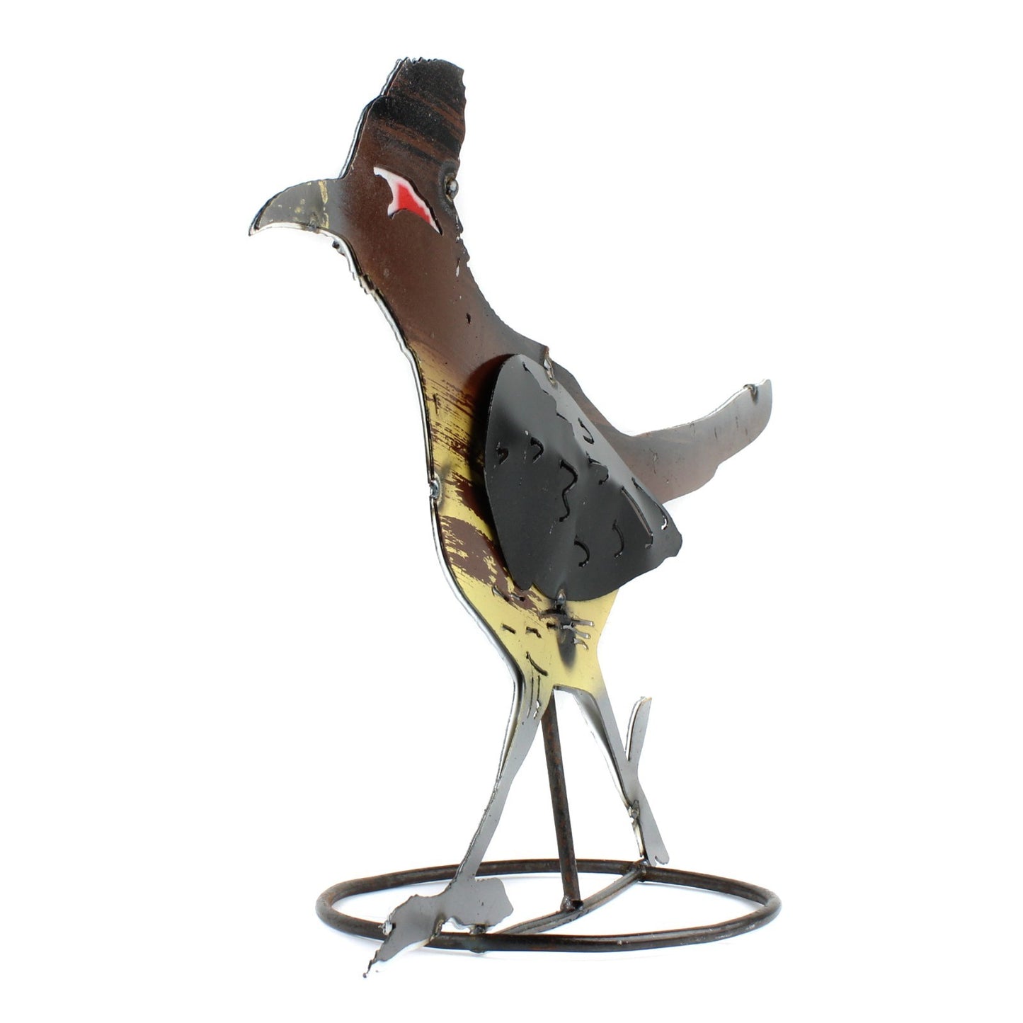 Recycled Metal Roadrunner Figurine Southwestern Yard Art Garden Decor 24 x 13 in