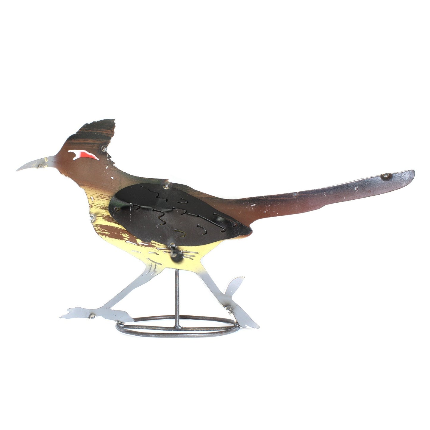 Recycled Metal Roadrunner Figurine Southwestern Yard Art Garden Decor 24 x 13 in