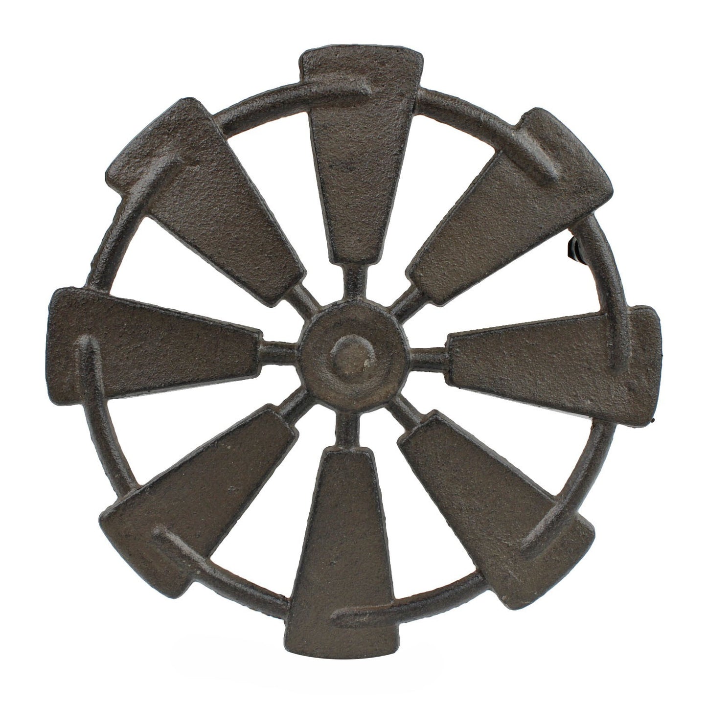 Cast Iron Windmill Trivet Hot Pot Plate Holder Rustic Western Kitchen Decor
