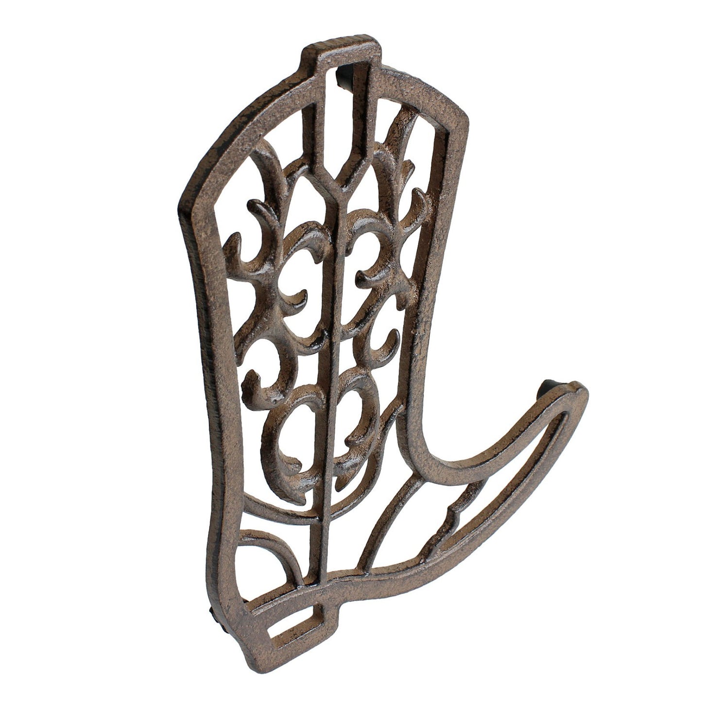 Cast Iron Cowboy Boot Trivet Hot Pot Plate Holder Rustic Western Kitchen Decor