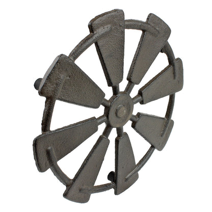 Cast Iron Windmill Trivet Hot Pot Plate Holder Rustic Western Kitchen Decor