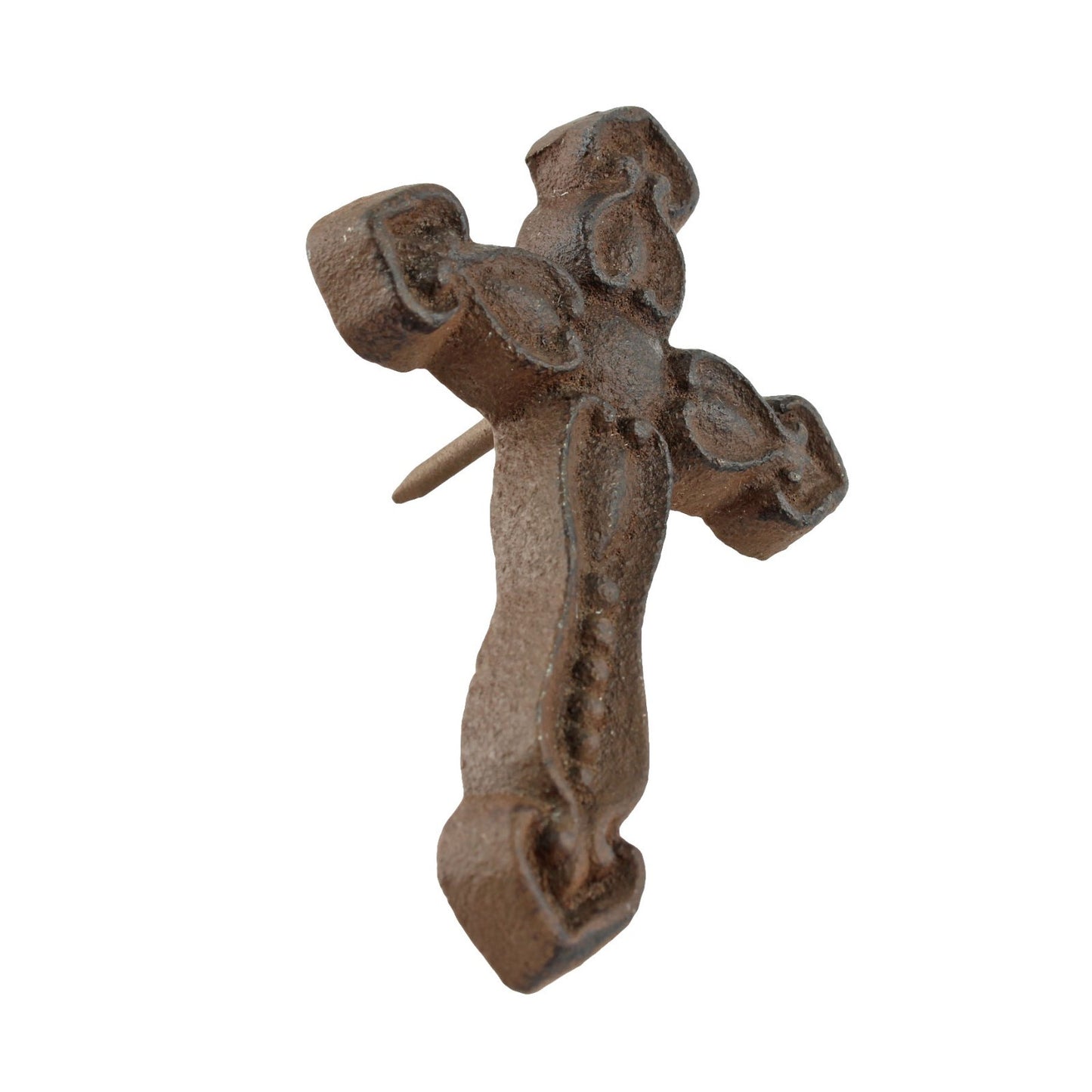 Cross Nails Wood Tacks Rustic Cast Iron 3 1/2 x 2 3/8 inch (Pack of 6)