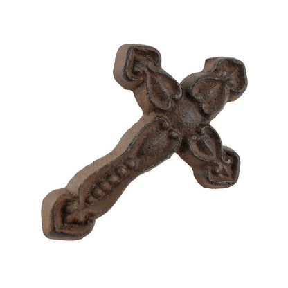 Cross Nails Wood Tacks Rustic Cast Iron 3 1/2 x 2 3/8 inch (Pack of 6)