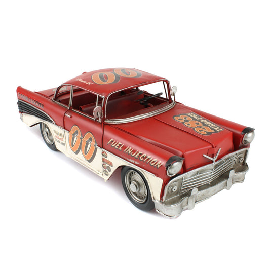 Vintage Style Metal Classic Race Car Model Dealer Garage Car Shop Decor 12.5 in