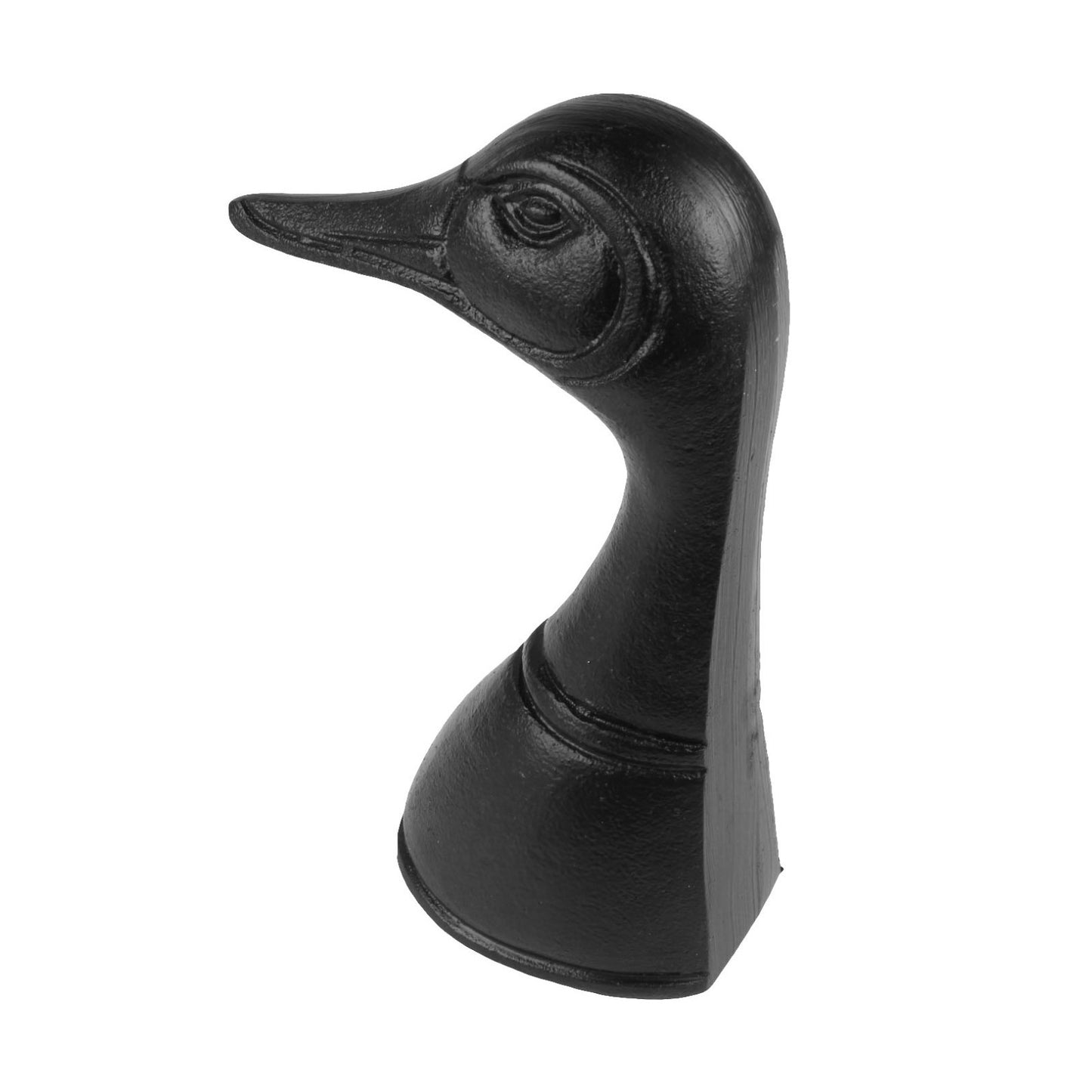Black Metal Duck Bookend Rustic Farmhouse Decor Figurine Lightweight 7.5 in Tall