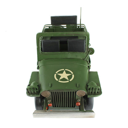 Metal Army Jeep Willys Military Collectable Model Light Utility Vehicle 12.5 in