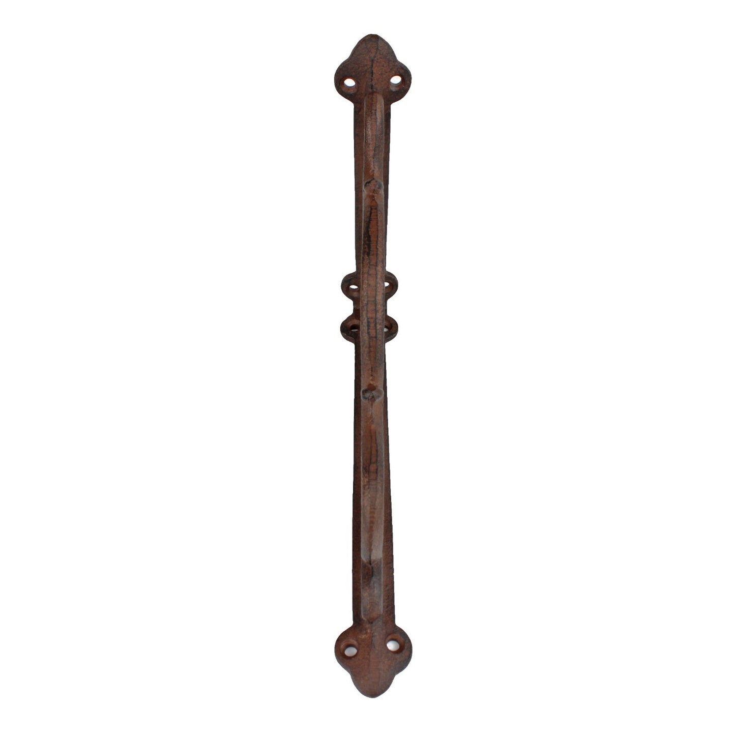 2 Cast Iron Star Scrolls Shelf Brackets Corner Brace Rustic Brown 8 3/4 inch