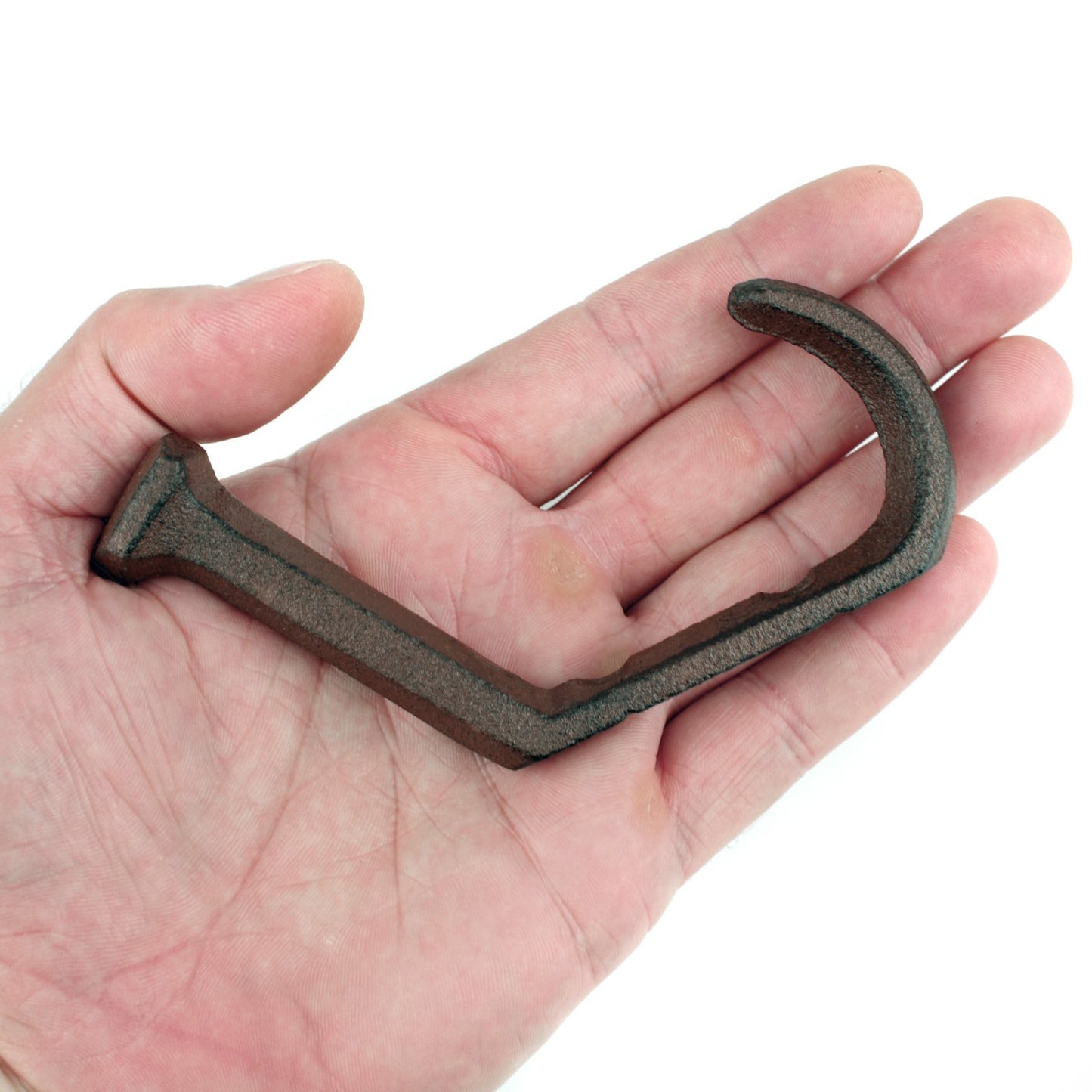 Cast Iron Railroad Spike Double Wall Hook Industrial Rustic Coat Towel Hanger