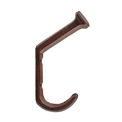Cast Iron Railroad Spike Double Wall Hook Industrial Rustic Coat Towel Hanger