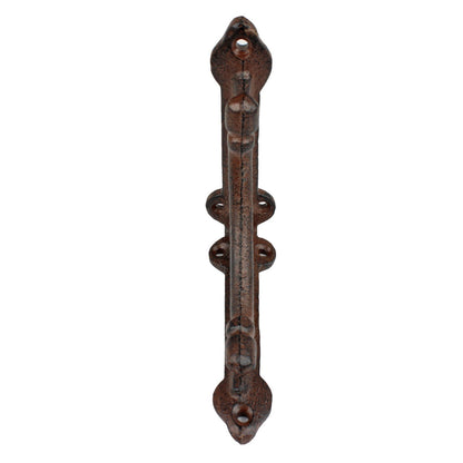 2 Small Rustic Cast Iron Shelf Brackets Antique Corbel Corner Brace 4 3/8 inch