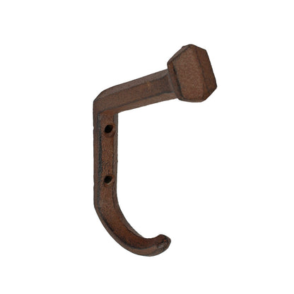 Cast Iron Railroad Spike Double Wall Hook Industrial Rustic Coat Towel Hanger