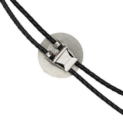 Black Bear & Cub Western Bolo Tie Etched Copper 40 inch Black Cord Made in USA