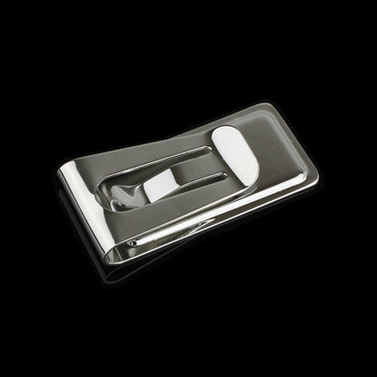 Grizzly Bear Money Clip Chrome Plated Metal Etched Copper Inlay Made in USA
