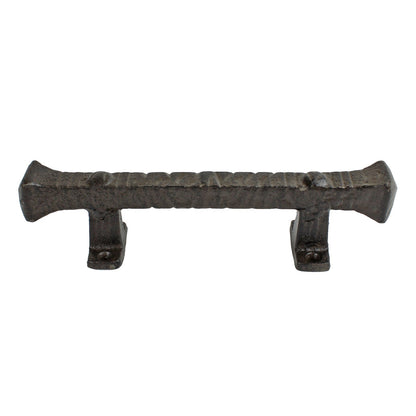 2 Cast Iron Barn Door Handle Pull Rustic Heavy Duty Gate Shed Hardware 9 3/8 in