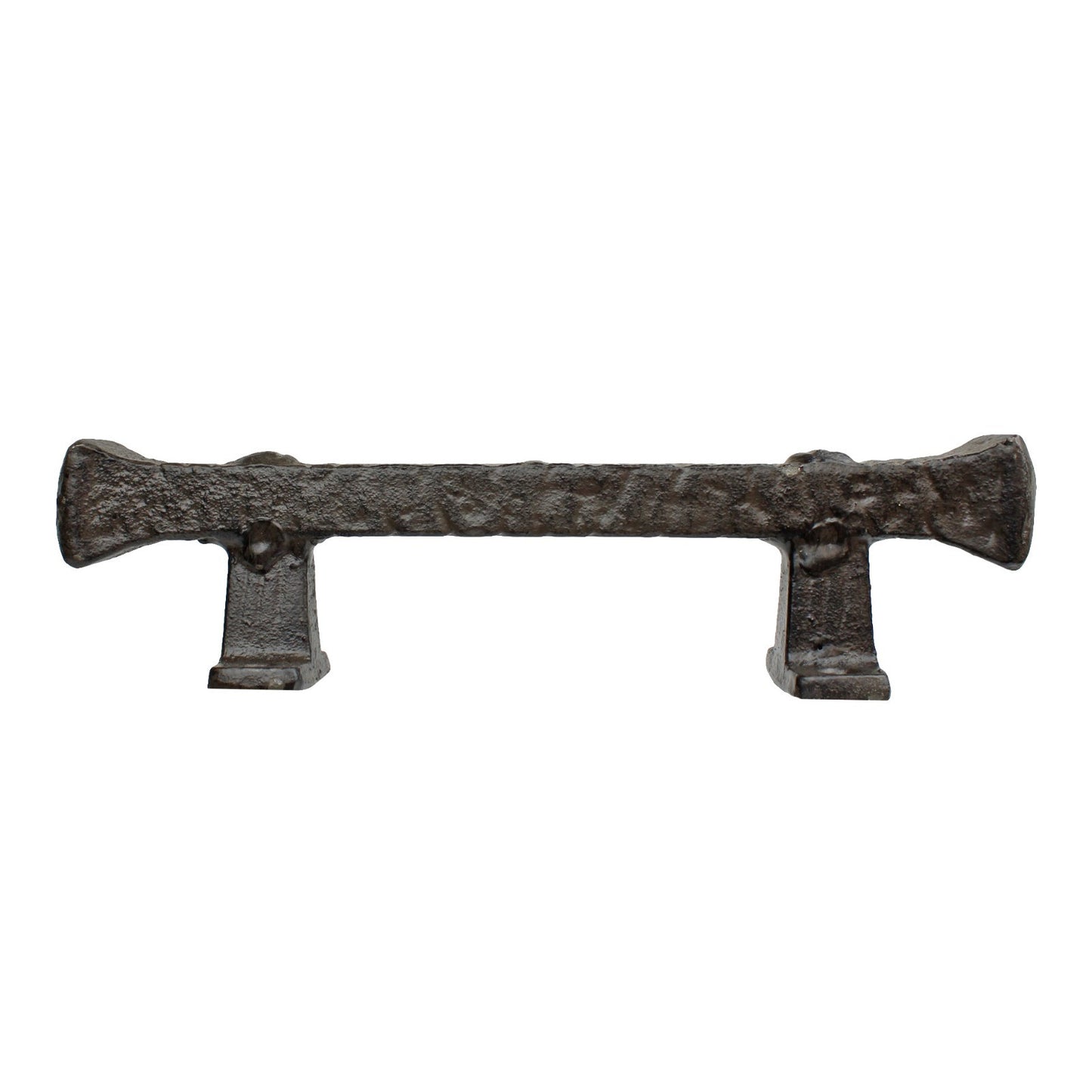 2 Cast Iron Barn Door Handle Pull Rustic Heavy Duty Gate Shed Hardware 9 3/8 in