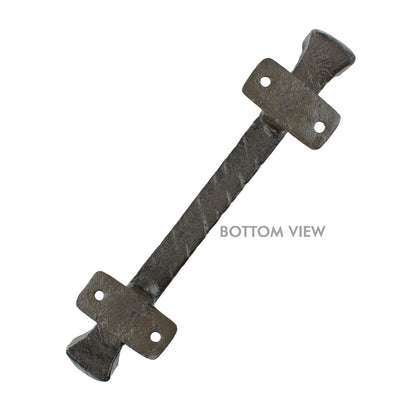 2 Cast Iron Barn Door Handle Pull Rustic Heavy Duty Gate Shed Hardware 9 3/8 in