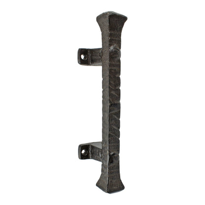 Large Cast Iron Barn Door Handle Pull Rustic Heavy Duty Gate Hardware 9 3/8 in