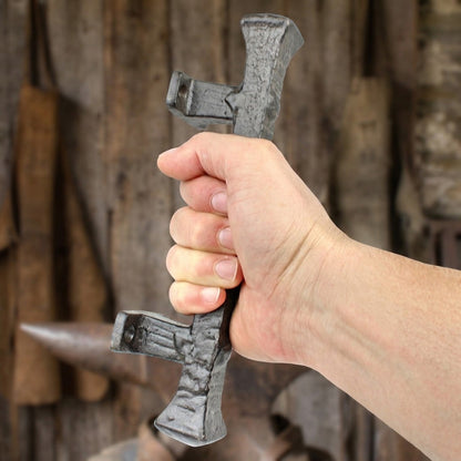 Large Cast Iron Barn Door Handle Pull Rustic Heavy Duty Gate Hardware 9 3/8 in