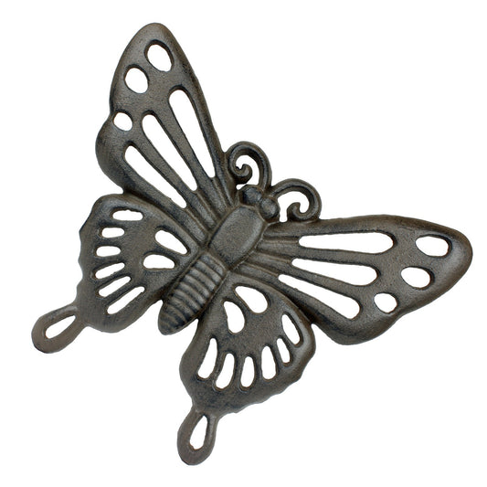 Cast Iron Butterfly Stepping Stone Garden Walkway Plaque Rustic Yard Art Accent