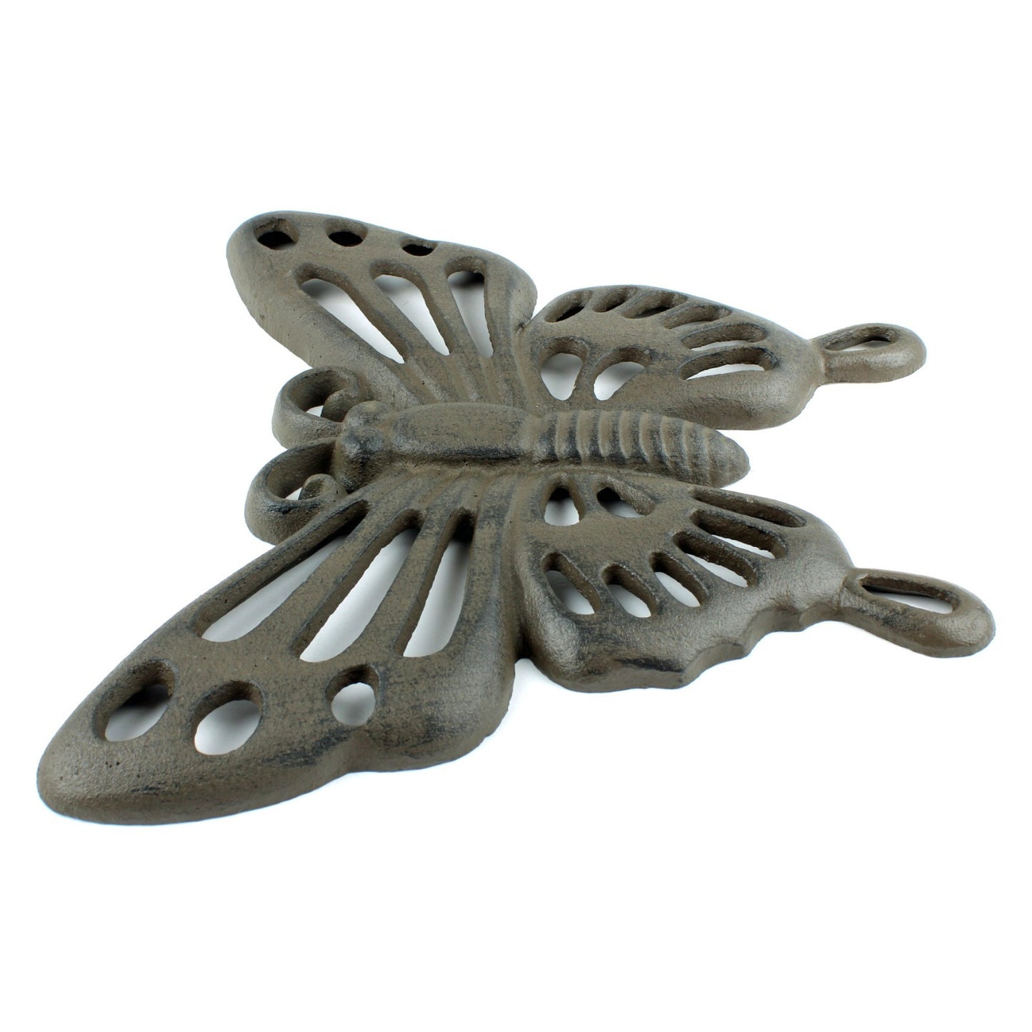 Cast Iron Butterfly Stepping Stone Garden Walkway Plaque Rustic Yard Art Accent
