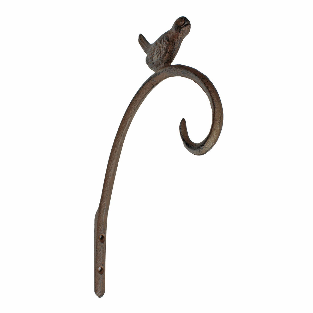 2 Cast Iron Bird Plant Hanger Wall Bracket Hooks Basket Holder Garden Decor