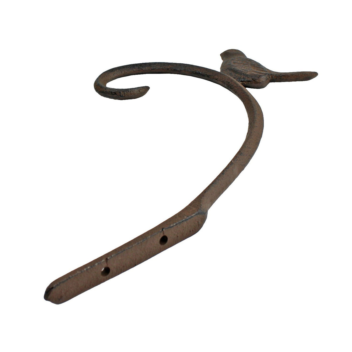 2 Cast Iron Bird Plant Hanger Wall Bracket Hooks Basket Holder Garden Decor