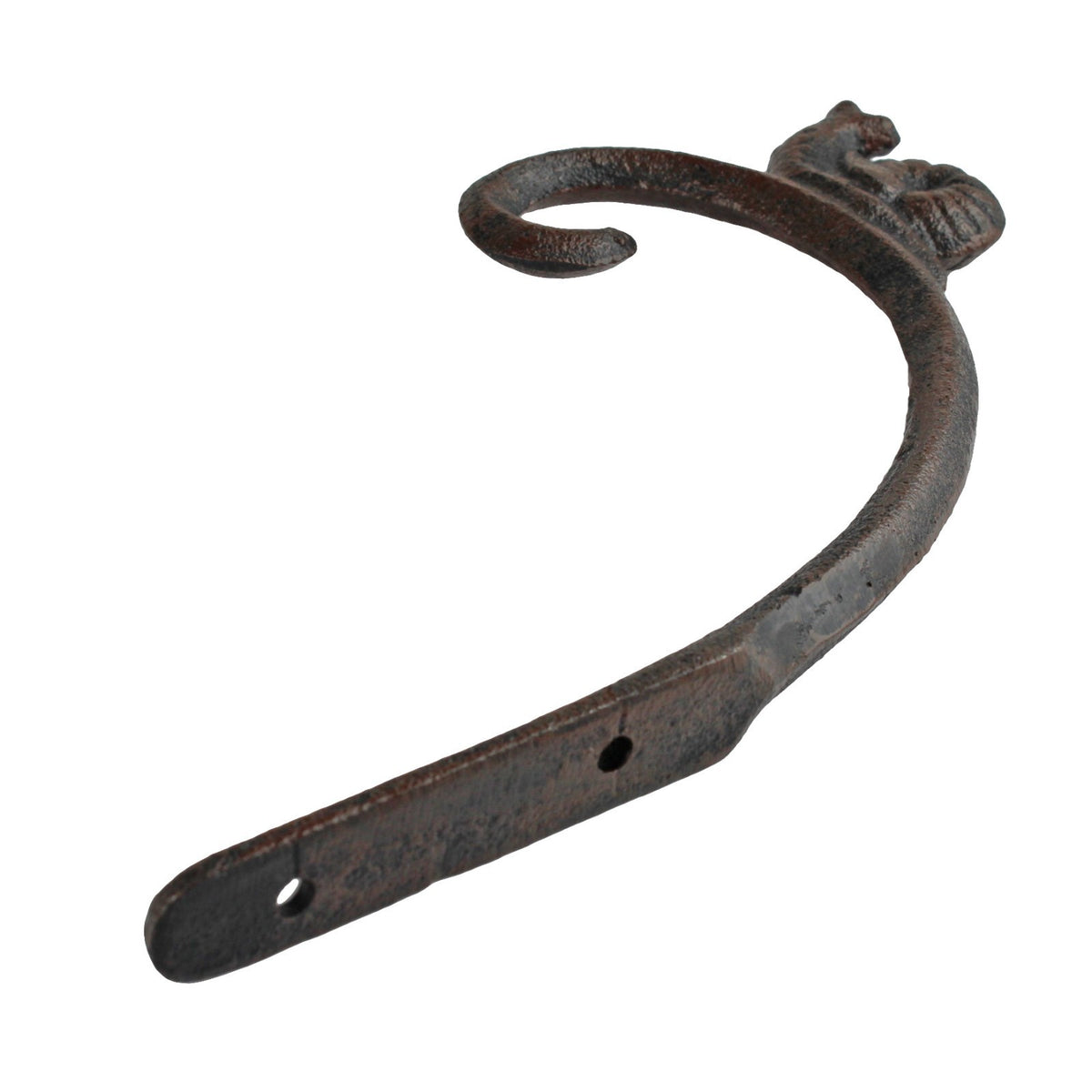 2 Cast Iron Snail Wall Hooks Plant Bracket Basket Holder Rustic Garden Decor