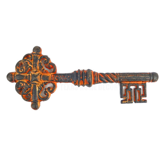 Cast Iron Skeleton Key Large Rustic Vintage Style Wall Decor "LOVE" Accent 12 in