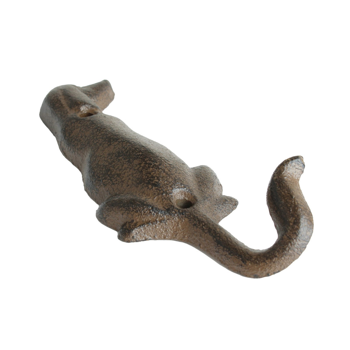 Cast Iron Dachshund Dog Tail Wall Hook Heavy Duty Key Leash Towel Hanger Rustic