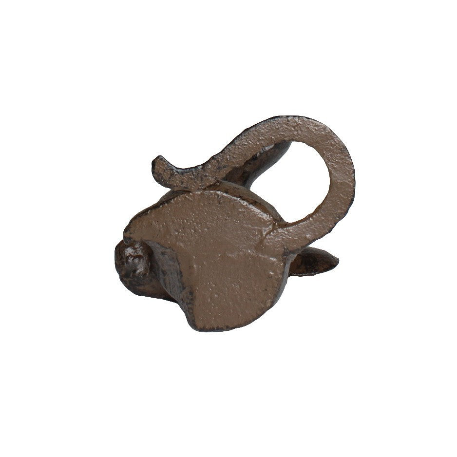 Cast Iron Mouse Figurine Rustic Vintage Small Animal Paperweight Statue 2.5 inch